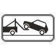 Дорожный знак 8.24 «Работает эвакуатор» (металл 0,8 мм, II типоразмер: 350х700 мм, С/О пленка: тип В алмазная)